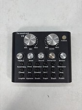 Tarjeta de sonido de audio V8 USB 5.0 auriculares externos micrófono transmisión por web transmisión en vivo segunda mano  Embacar hacia Mexico