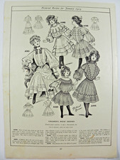 Usado, Vestidos infantis 1904 com estampa vintage anúncio ~ Moda infantil comprar usado  Enviando para Brazil