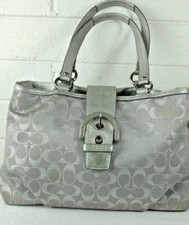 Coach tote silver for sale  Ronkonkoma