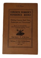 Usado, Molding Concrete Bath Tubs & Aquariums & Natatoriums by Houghton PB Book 1911 comprar usado  Enviando para Brazil