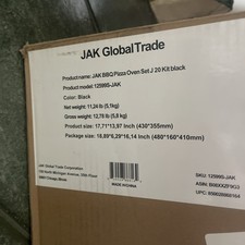 Conjunto de forno de pizza JAK BBQ J 20 kit de forno de pizza preto com forno de pizza de pedra aço inoxidável comprar usado  Enviando para Brazil