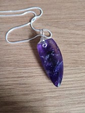 Amethyst pendant silver for sale  WALSALL