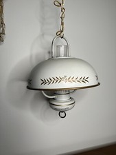 Luminária vintage de metal tipo toleware Swag ouro branco lanterna pendurada, usado comprar usado  Enviando para Brazil