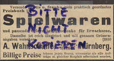 Nürnberg werbung 1903 gebraucht kaufen  Leipzig