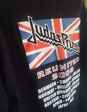 Camisa promocional Judas Priest British Steel Reunited 2005 turnê concerto grande comprar usado  Enviando para Brazil