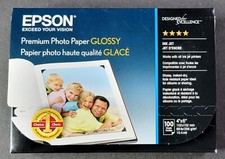 Usado, Papel fotográfico Epson Premium jato de tinta brilhante 4x6 100 folhas 68 lb comprar usado  Enviando para Brazil