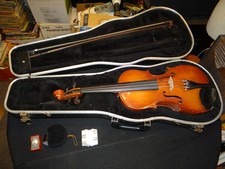 Cópia Glaesel de Antonius Stradivarius modelo VA27, tamanho 3/4 violino + arco + estojo comprar usado Cópia Glaesel de Antonius Stradivarius modelo VA27, tamanho 3/4 violino + arco + estojo comprar usado  Enviando para Brazil