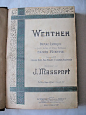 Partition complète werther d'occasion  Aurillac