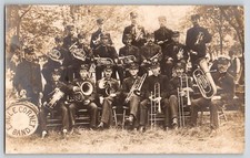 Foto Vintage - Faixa de Bronze Local - Faixa de Corneta Águia - Mercersburg PA? comprar usado  Enviando para Brazil