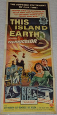 Pôster original raro universal This Island Earth 1954 Jeff Morrow Faith Domergue comprar usado  Enviando para Brazil