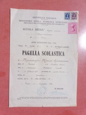 Pagella scolastica 1949 usato  Viu