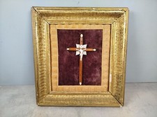 Cadre crucifix dore d'occasion  Yffiniac