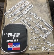 Placa de menu CarQuest Car Quest lanchonete placa de plástico com letras e números rara!, usado comprar usado  Enviando para Brazil