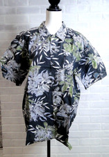 Camisa masculina Columbia L azul marinho, estampa de folha de palmeira manga curta bolso no peito comprar usado  Enviando para Brazil