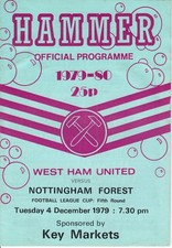 Matchday programme west gebraucht kaufen  Eisenhüttenstadt