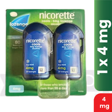Pastilhas Nicorette Cools 4mg pastilha gelada em perfeito estado (2X40) comprar usado  Enviando para Brazil