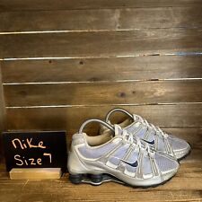 Tênis de corrida esportivo feminino Nike raro Shox Turbo 2005 cinza tamanho 7 M comprar usado  Enviando para Brazil