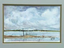 Original nautical watercolor for sale  Hempstead