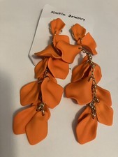Brincos pendurados de pétala de flor de laranja #69 comprar usado Brincos pendurados de pétala de flor de laranja #69 comprar usado  Enviando para Brazil