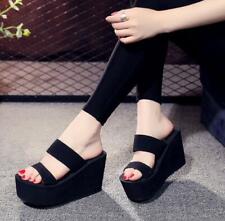 Usado, Sandálias femininas salto alto plataforma chinelos biqueira aberta sapatos de verão comprar usado  Enviando para Brazil