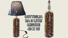 Lampada tavolo bottiglia usato  Trapani