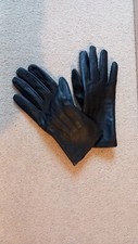 Black leather gloves for sale  HONITON