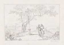 Dibujo De Músico De Gaita De Paisaje Roma Ahlborn 1830 comprar usado  Enviando para Brazil