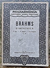 Brahms symphony no3 for sale  YORK
