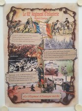 Affiche 92e régiment d'occasion  La Courtine