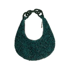 Zara, torba na ramię, damska, poliester, zielona/czarna, 22, 6, 21 cm #VHm na sprzedaż  PL