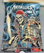 Pôster Metallica Tampa Night 2 6/8/2025 Raymond James Stadium reimpressão, usado comprar usado  Enviando para Brazil