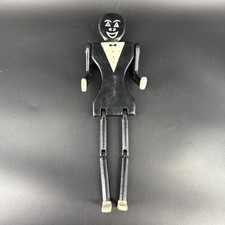 Arte folclórica vintage madeira remo boneco articulado homem em smoking preto/branco, usado comprar usado Arte folclórica vintage madeira remo boneco articulado homem em smoking preto/branco, usado comprar usado  Enviando para Brazil