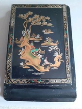 Vintage black tin for sale  WITNEY