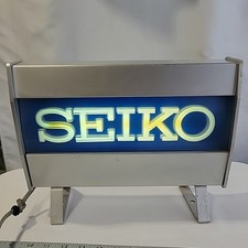 Seiko Vintage Azul Iluminado EXIBIÇÃO DE LOJA Anúncios - Década de 1990 Ver Fotos *** comprar usado  Enviando para Brazil