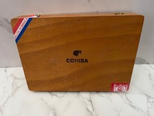 Caixa de charuto vintage de madeira Cohiba Eplendidos com bloco aprox. 10 x 8 comprar usado  Enviando para Brazil