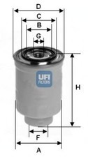 Filtro carburante ufi usato  Atripalda
