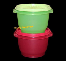 Conjunto de tigelas Tupperware Servalier 20 oz. Selos de acordeão instantâneos vermelhos e verdes em excelente estado usado ❤️ comprar usado  Enviando para Brazil