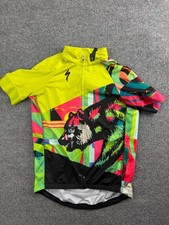 Camiseta de ciclismo especializada L amarela multi urso zíper completo manga curta Morgan Hill comprar usado  Enviando para Brazil