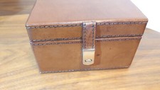 Leather stud box for sale  LONDON