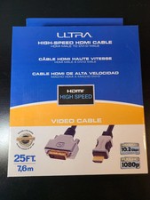 NOVO! Cabo de vídeo HD macho Ultra 25 pés 7,6 m alta velocidade HDMI macho para link duplo DVI-D macho comprar usado  Enviando para Brazil