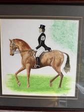 Equestrian watercolor artwork for sale  LONDONDERRY