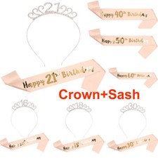 Birthday sash rhinestones for sale  MANCHESTER