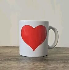 Caneca branca vintage Waechtersbach W Alemanha coração vermelho café chá amor dos namorados comprar usado  Enviando para Brazil