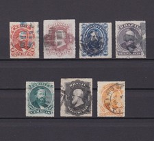 Usado, BRASIL 1876, Sc# 61-67, CV $146, Usado comprar usado  Enviando para Brazil