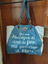 Borsa pandorine blu usato  Ferrara