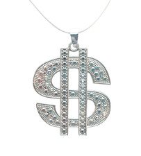 Collana dollaro trap usato  Italia
