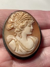 Vintage silver cameo for sale  HOVE