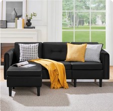 Black seater sofa for sale Black seater sofa for sale  HULL