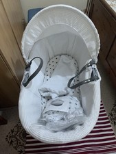 white wicker moses basket for sale white wicker moses basket for sale SOUTHALL