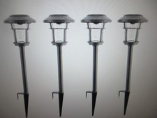Home Decorator Palmdale 20 lúmens cinza LED resistente às intempéries luz de caminho solar 4PK, usado comprar usado  Enviando para Brazil